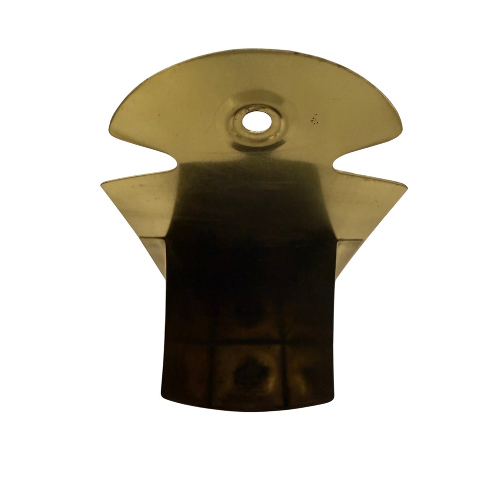 Vintage Brass Fireplace Matches Holder Flame Emblem Free Standing or Wall Mount - Picture 6 of 6